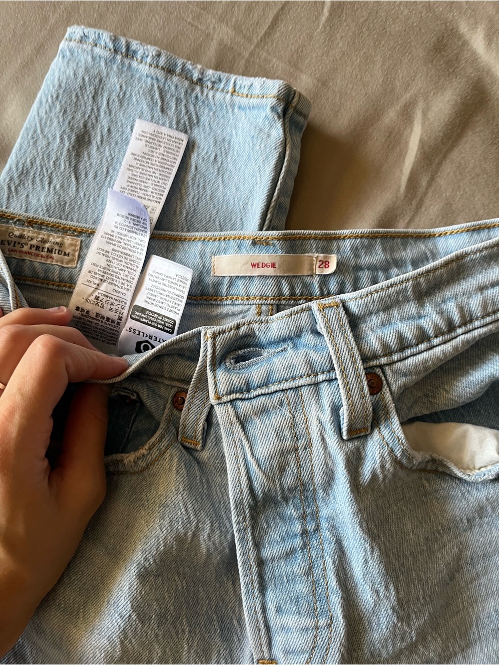 Levi’s wedgie jeans